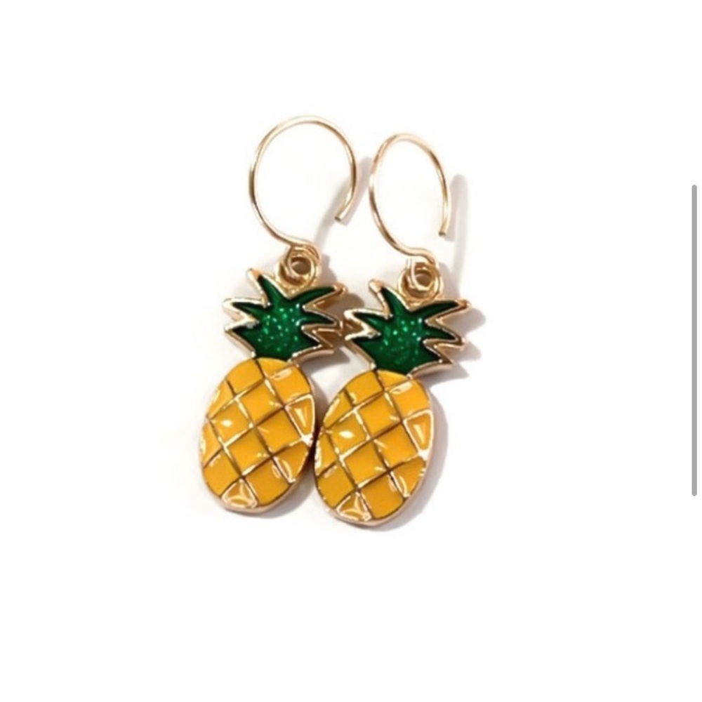Homemade Mood therapy pineapple earrings